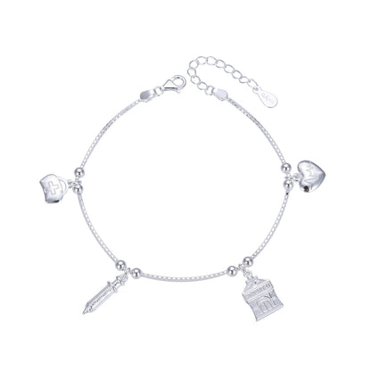 Pulsera Médico 20cm Ajustable - Plata 925