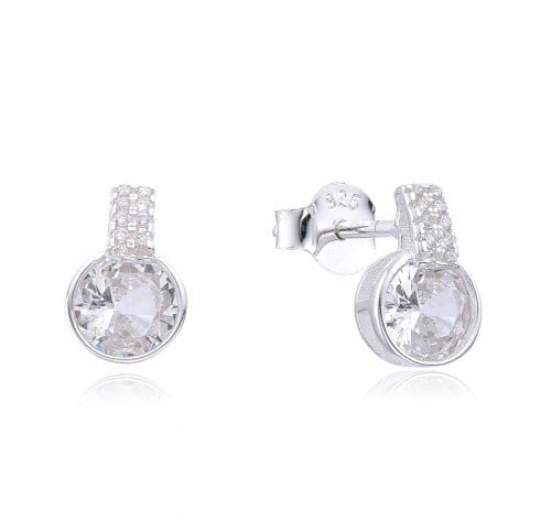 Zarcillos Cristal Plata 925