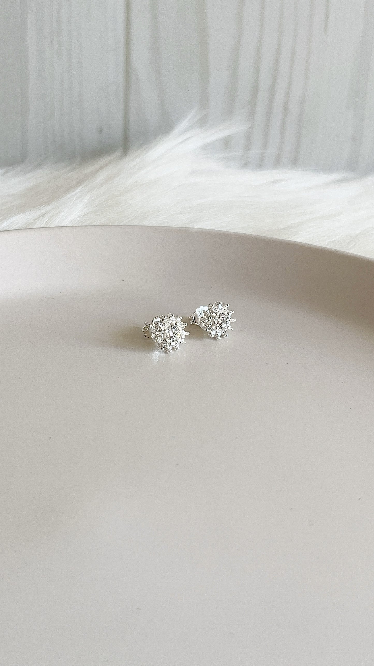 Zarcillos Flores - Plata 925