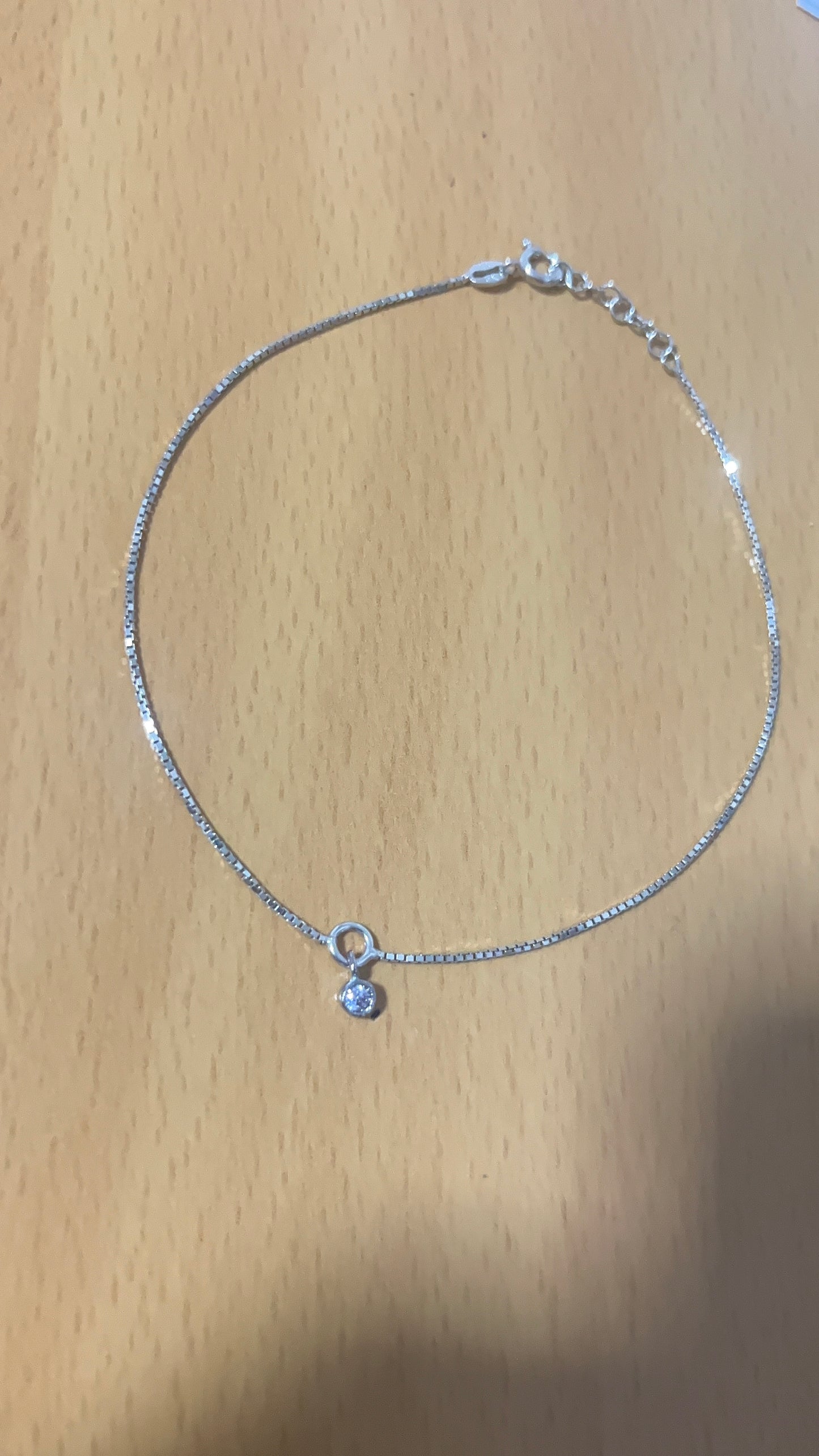 Tobillera Corazón Plata 925