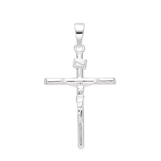 Dije Cristo Tubito 3,7cm - Plata 925