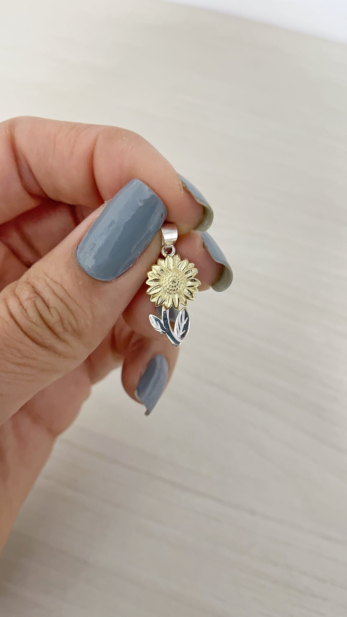 Dije Girasol 1,8cm - Plata 925