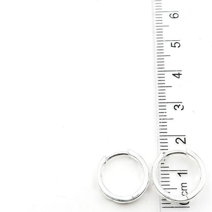 Argollas Corazones 1,4cm - Plata 925