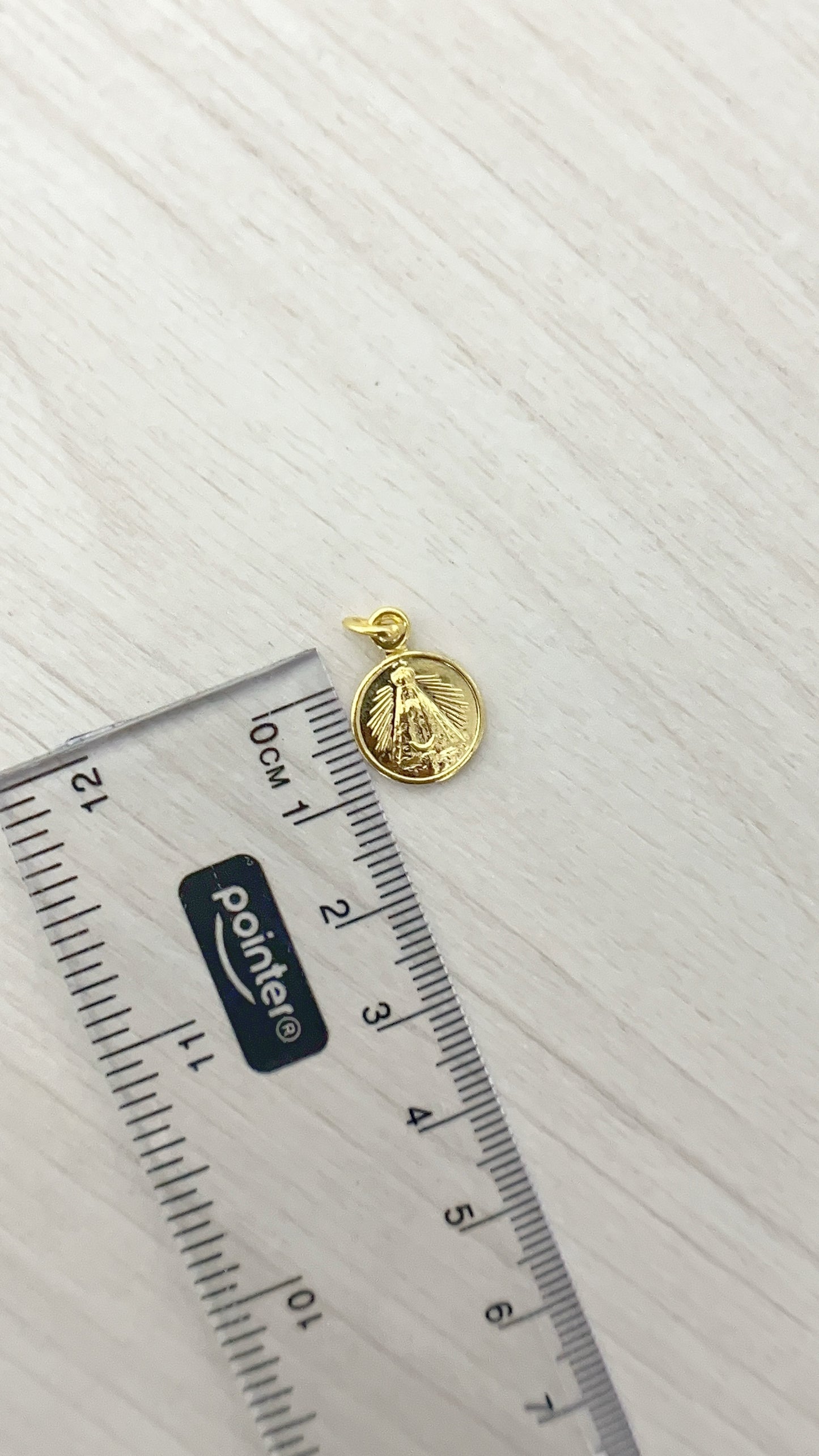 Dije Virgen Del Valle Plata 925 con Baño de Oro