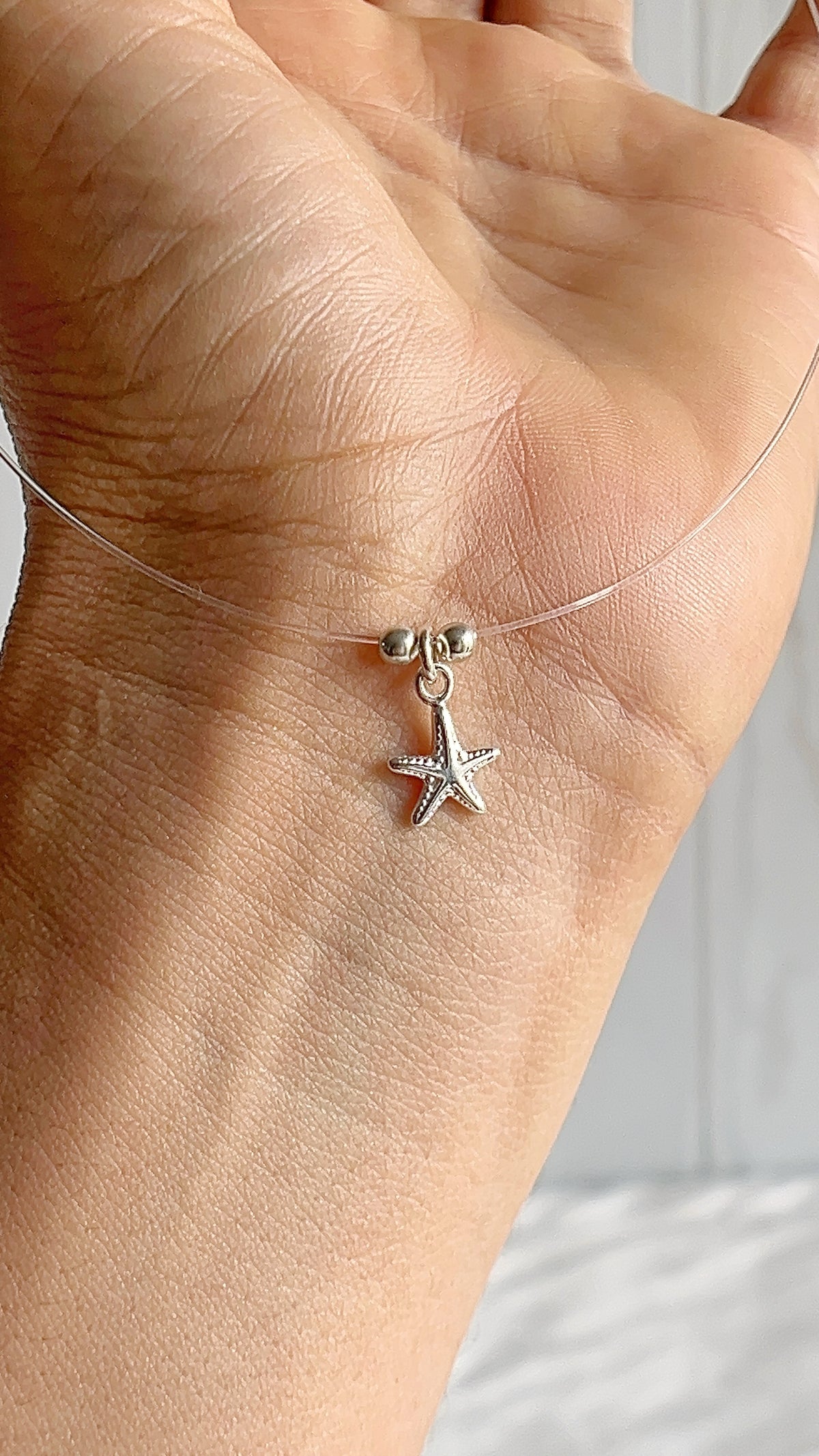 Gargantilla Fantasmita Estrella de Mar 40cm - Plata 925