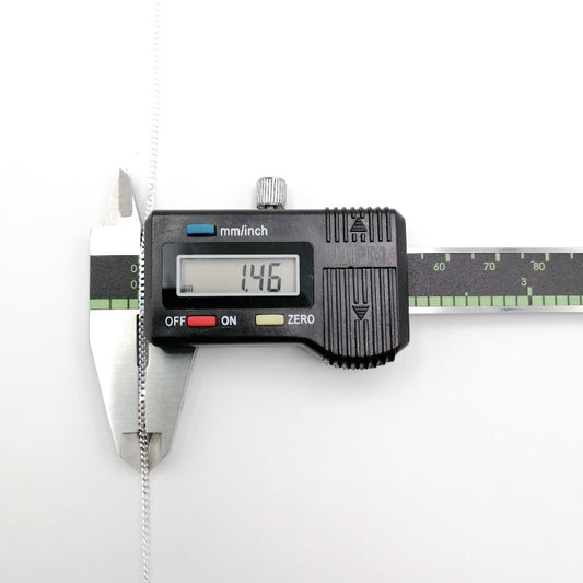 Cadena 40cm, 45cm y 60cm Barbada Plana - Plata 925