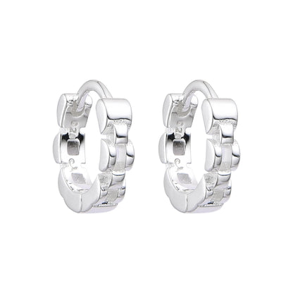 Argollas 1cm - Plata 925
