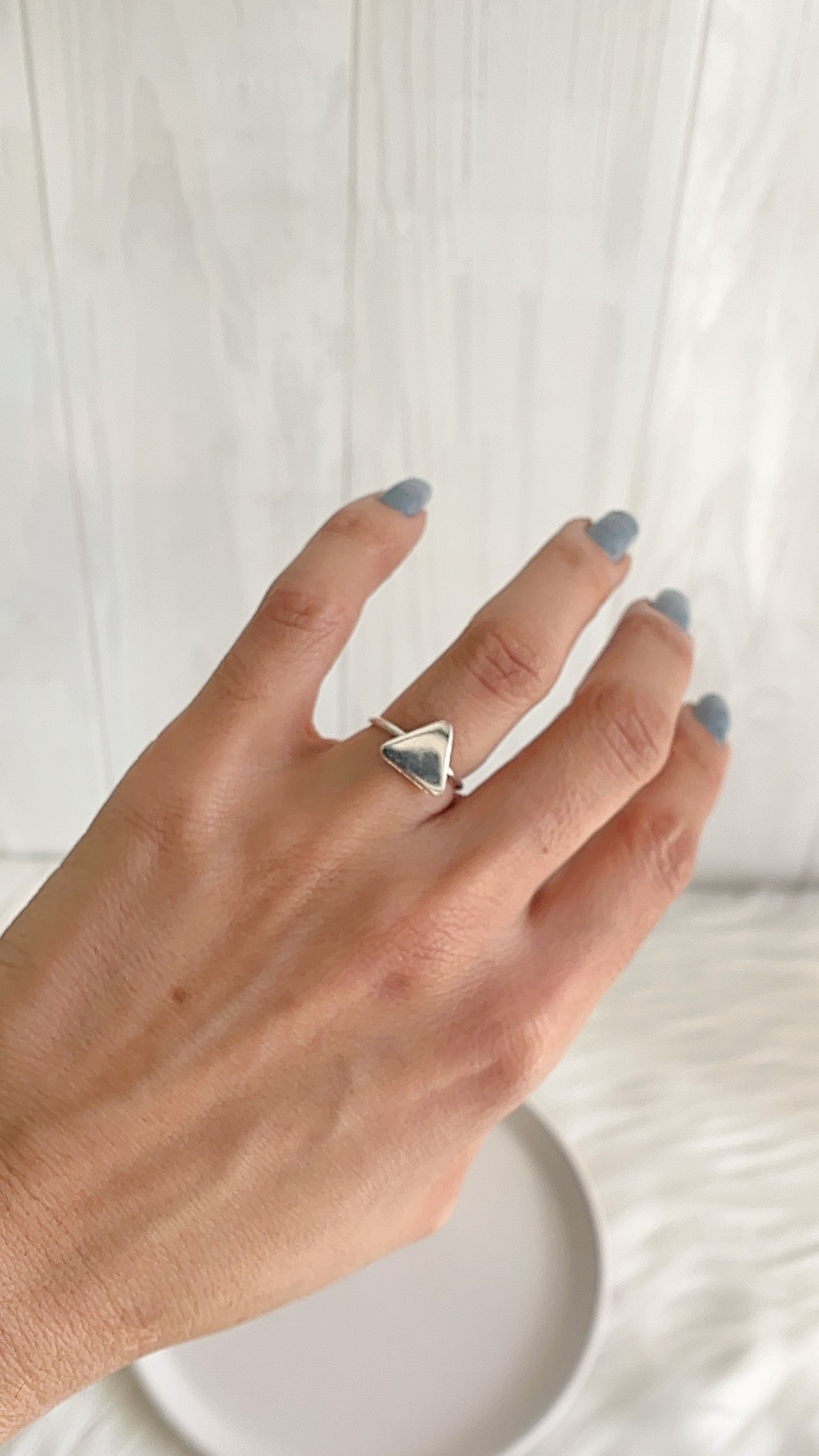 Anillo Triangulo - Plata 925