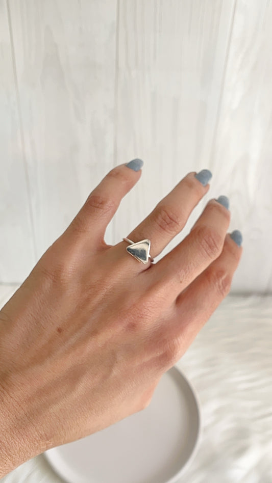 Anillo Triangulo - Plata 925