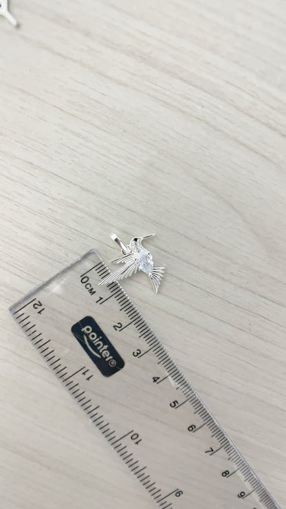Dije Colibrí Plata 1,8cm - Plata 925