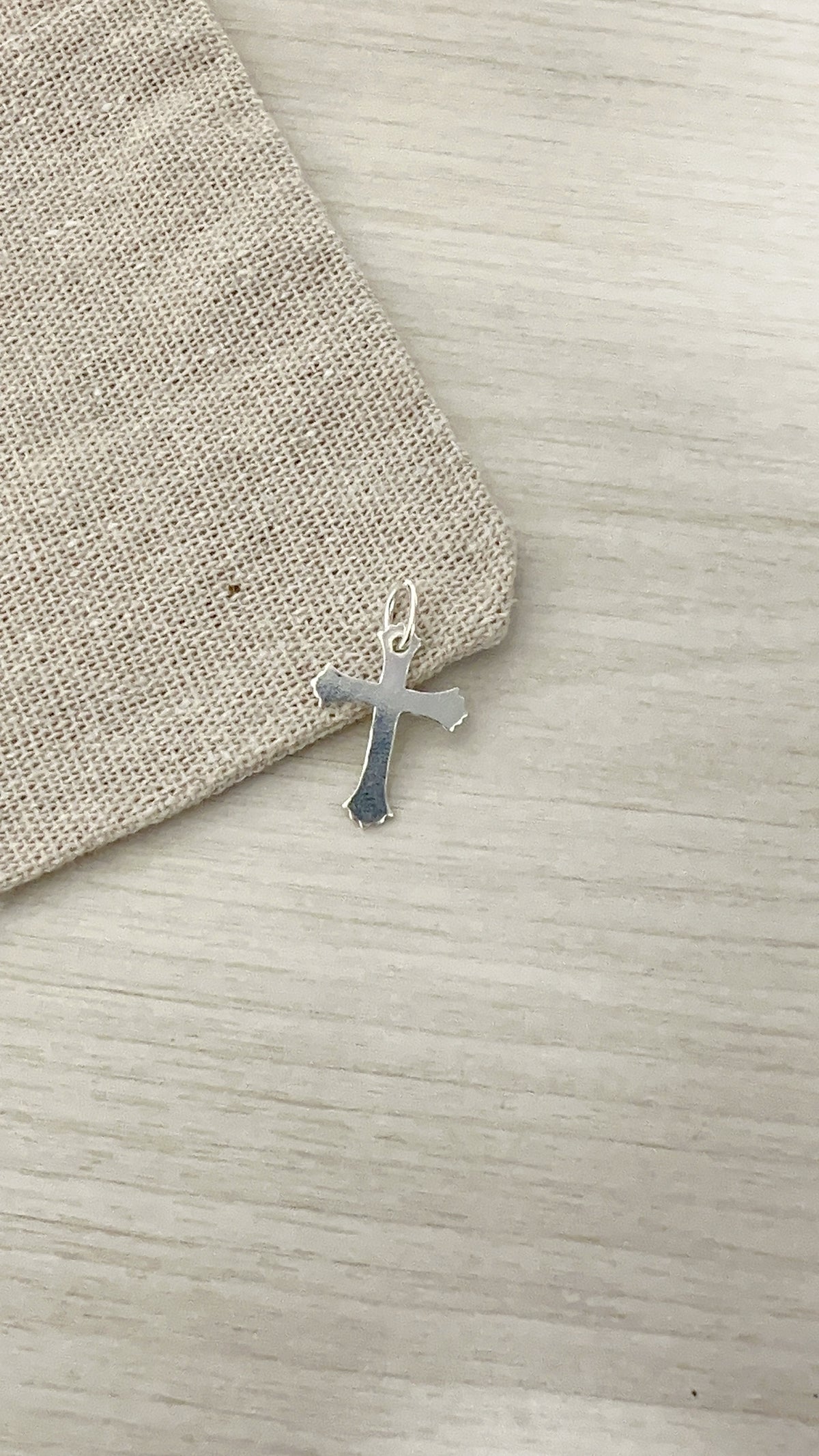 Cruz Lisa Plana 2cm -  Plata 925