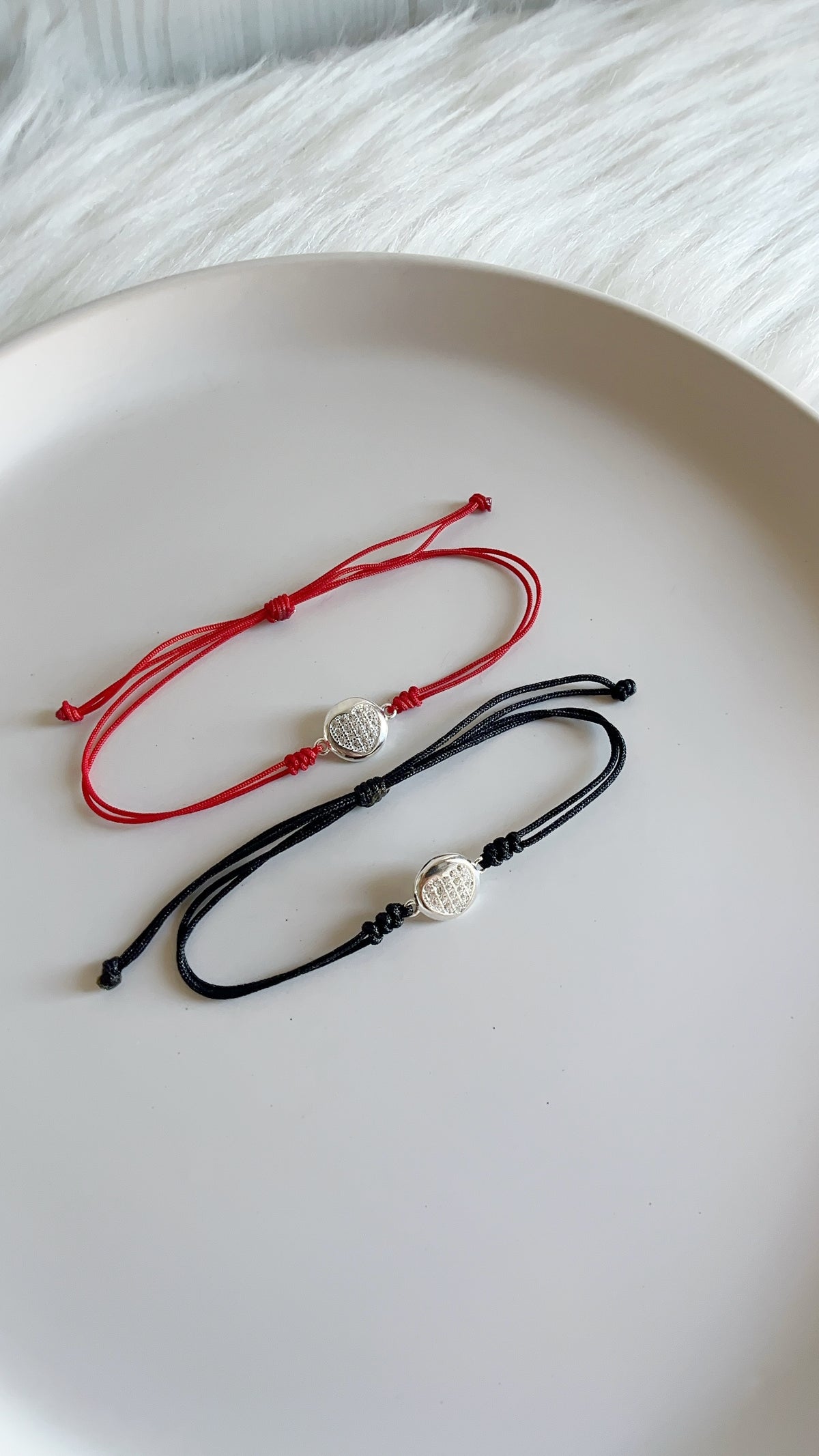Pulsera Hilo Corazon - Plata 925