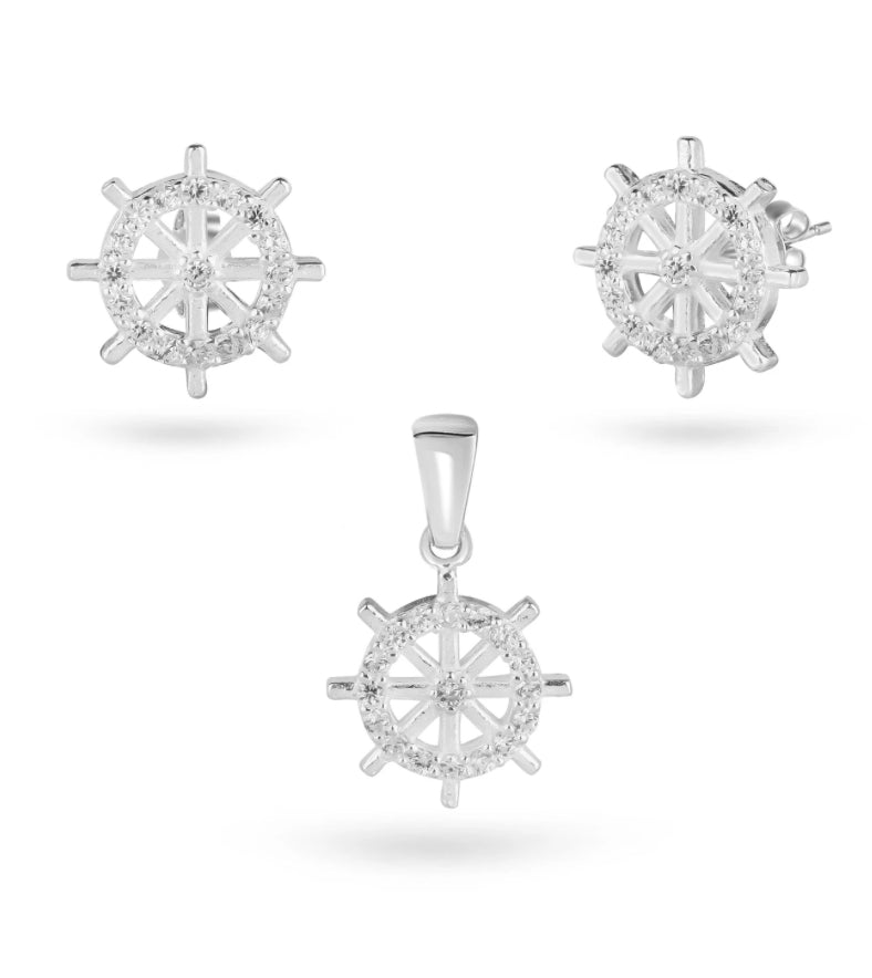 Juego Timón Plata 925