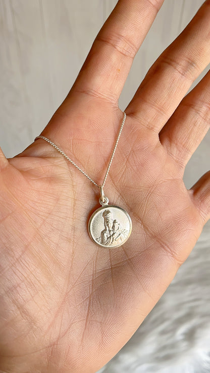 Cadena 40cm Virgen del Carmen - Plata 925