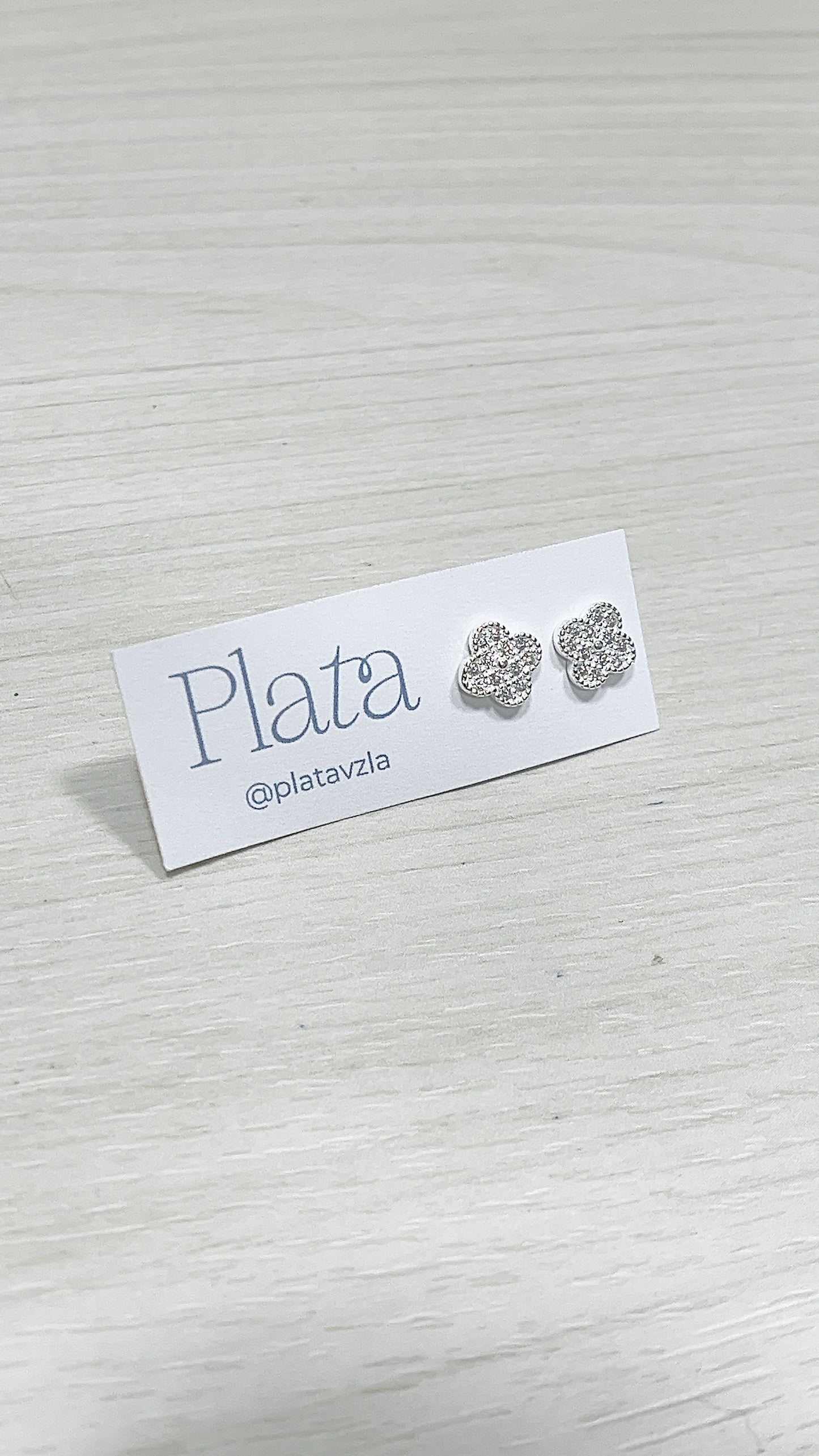 Zarcillos Flores 9mm - Plata 925
