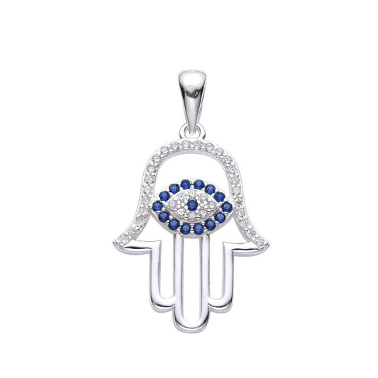Dije mano de Fátima ojo azul 2,2cm