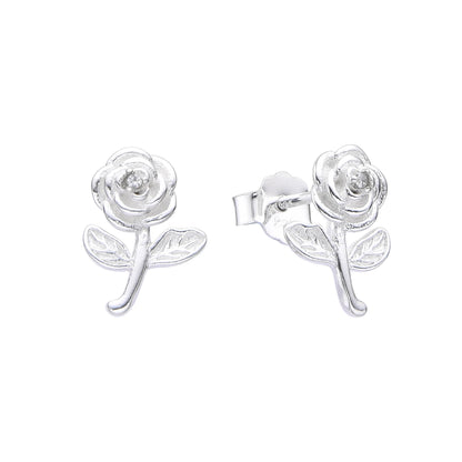 Zarcillos Flores -  Plata 925