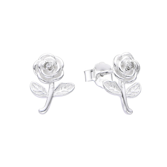 Zarcillos Rosas Plata 925