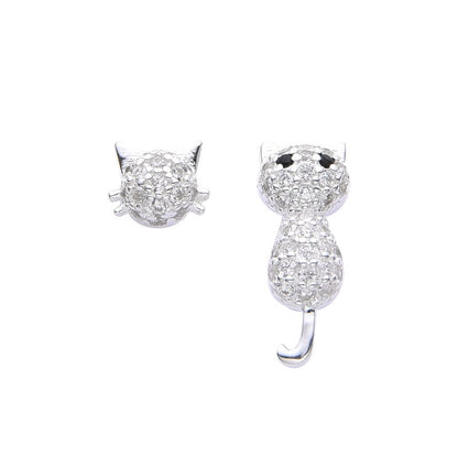 Zarcillos Gatos - Plata 925