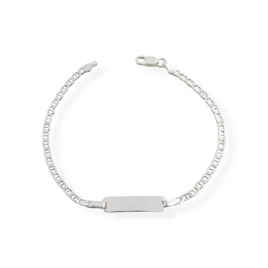 Esclava Tejido Gucci Plano 15cm Ajustable - Plata 925