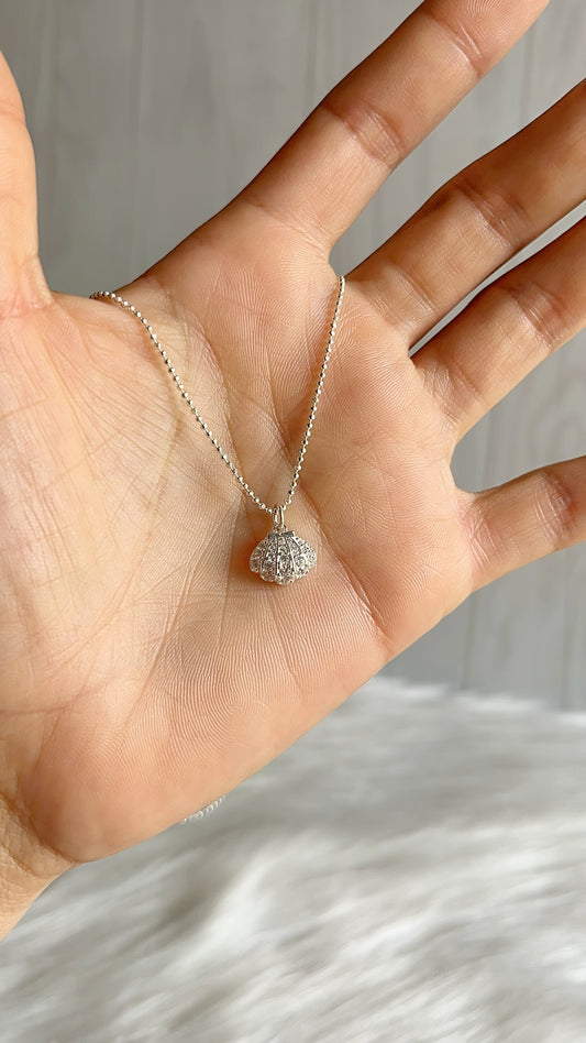 Cadena 40cm con Dije Concha  - Plata 925