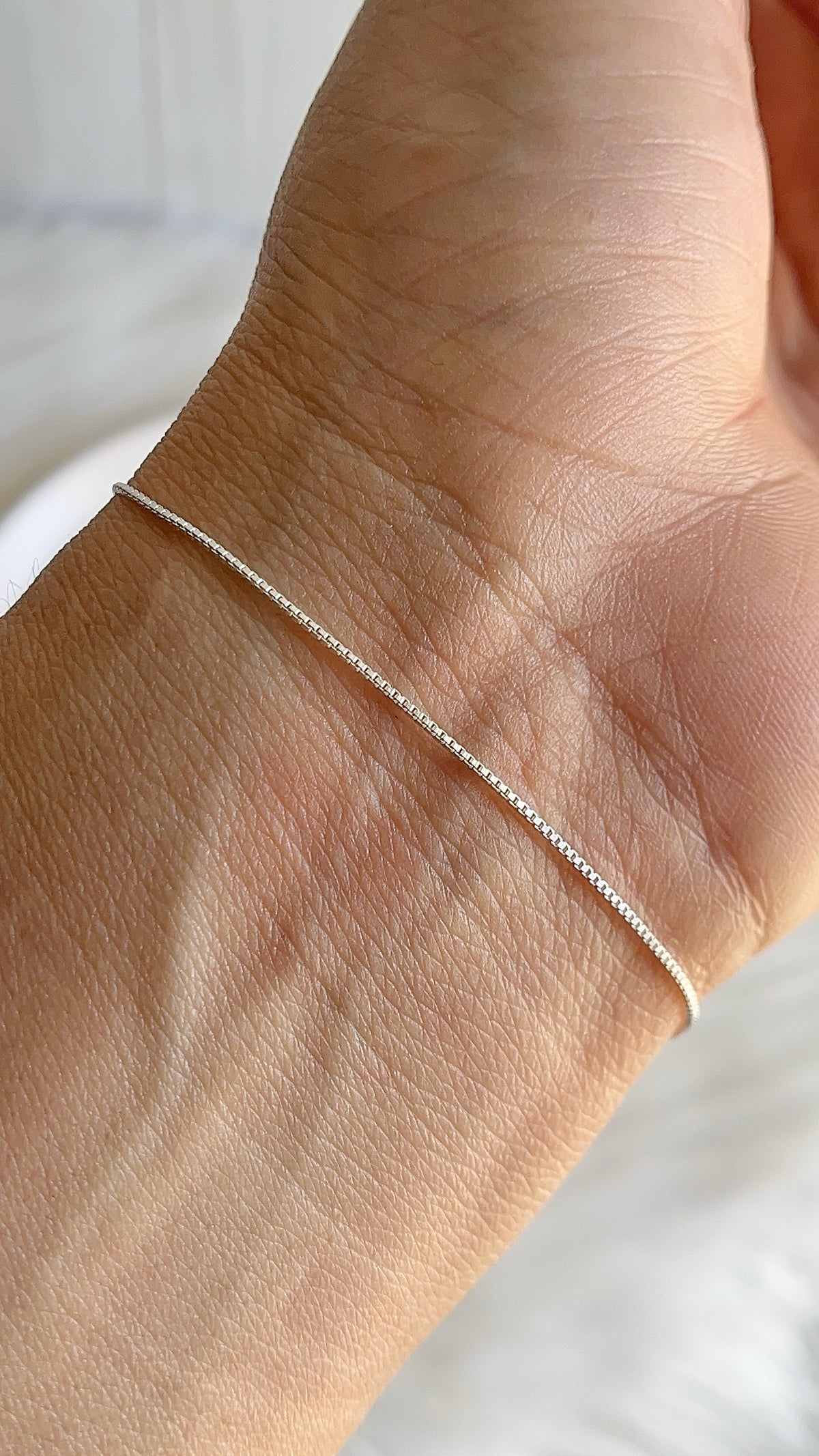 Pulsera Veneciana 19cm  Ajustable - Plata 925