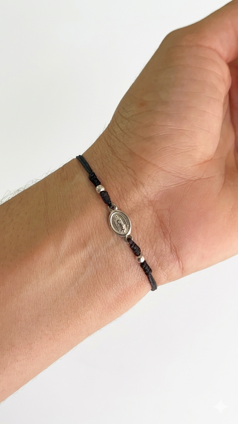 Pulsera Ajustable Dije Plata 925