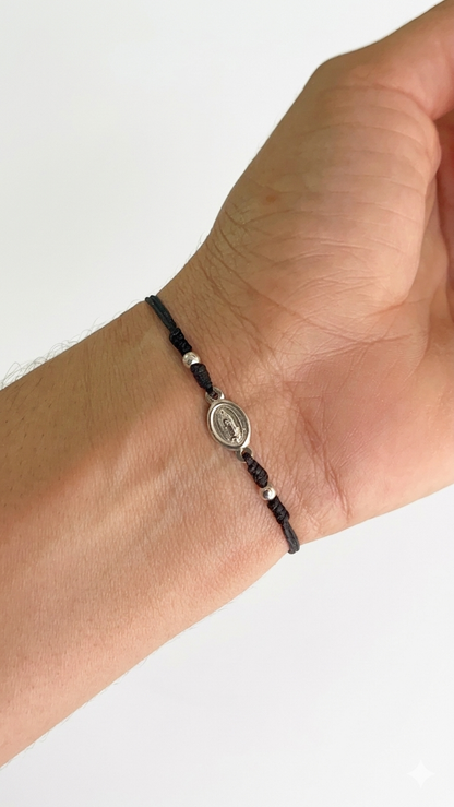 Pulsera Ajustable Dije Plata 925
