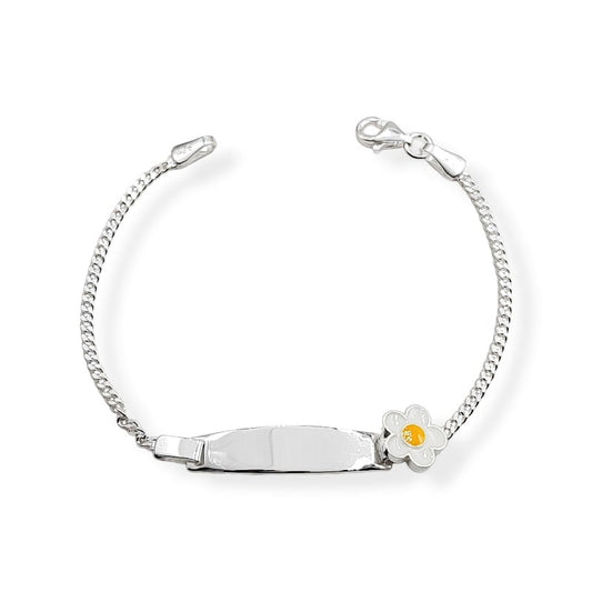 Esclava Flor 14,5cm Plata 925