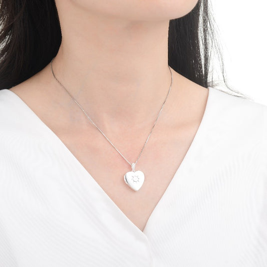 Relicario Corazon 1,8cm - Plata 925
