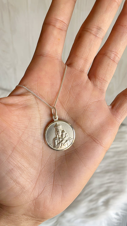 Cadena 40cm Virgen del Carmen - Plata 925
