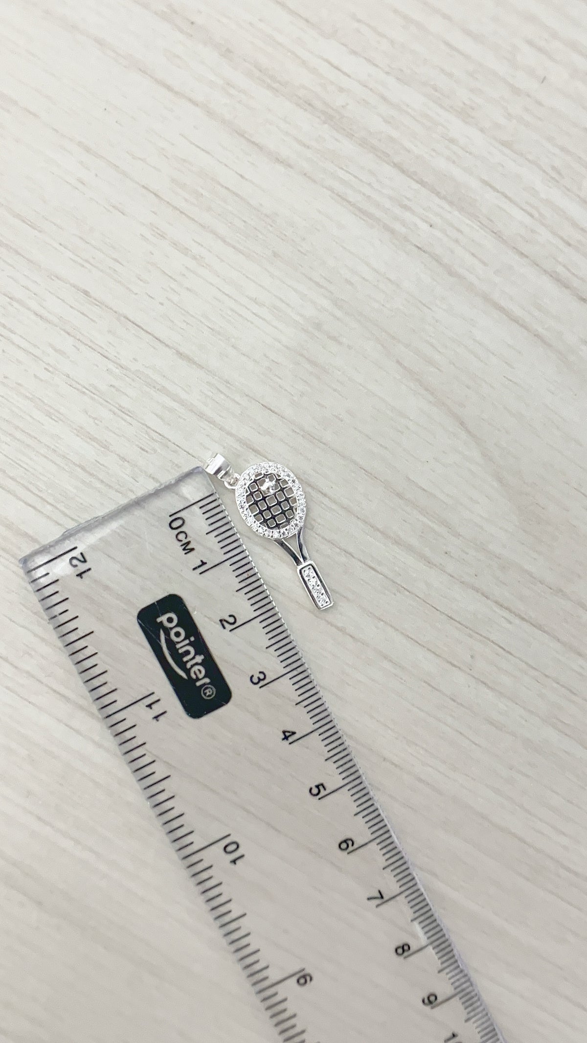 Dije Raqueta de Tenis 2,5cm - Plata 925
