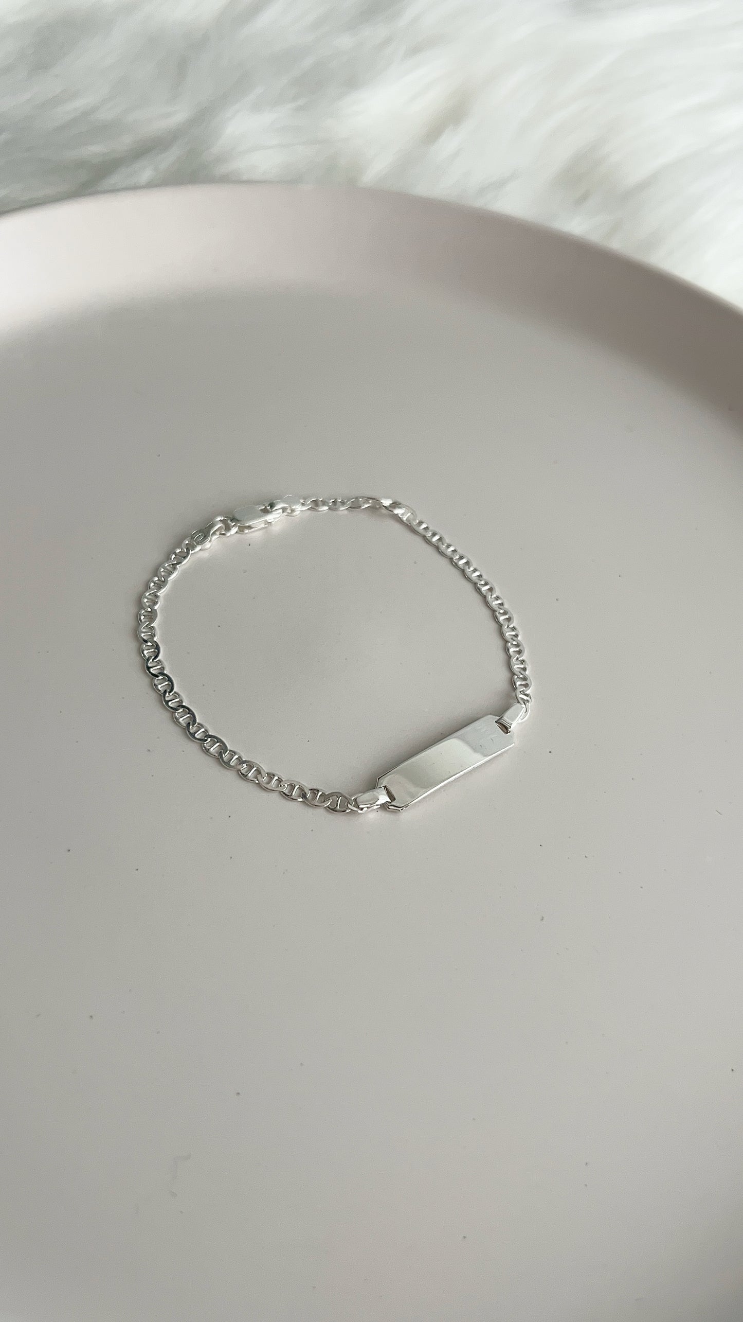 Esclava Tejido Gucci Plano 15cm Ajustable - Plata 925