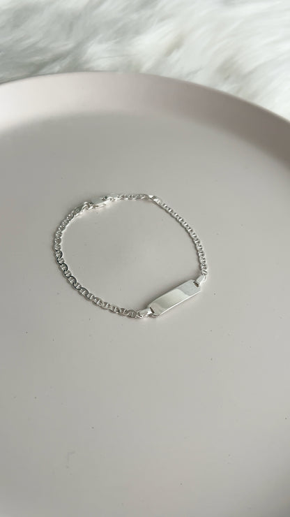 Esclava Tejido Gucci Plano 15cm Ajustable - Plata 925