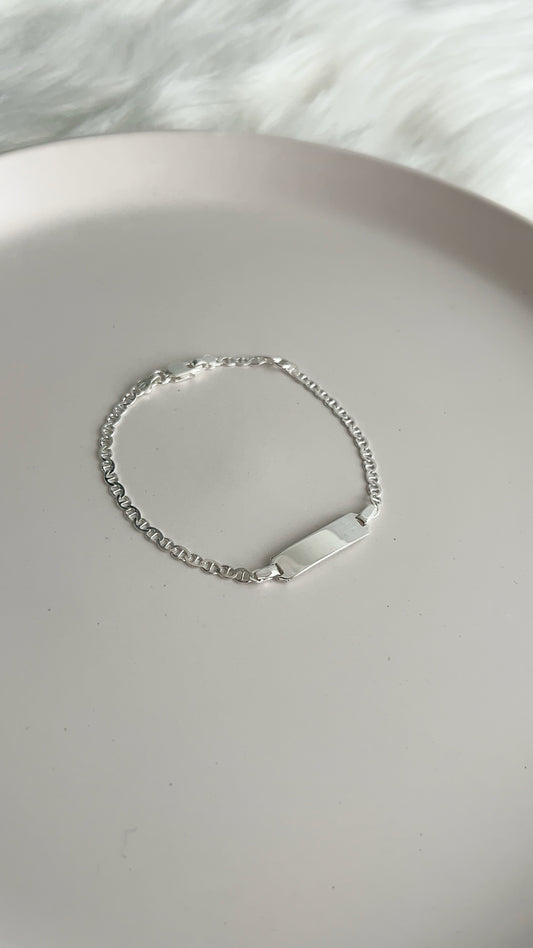 Esclava Tejido Gucci Plano 15cm Ajustable - Plata 925