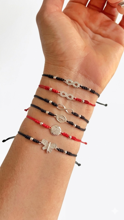 Pulsera Ajustable Dije Plata 925