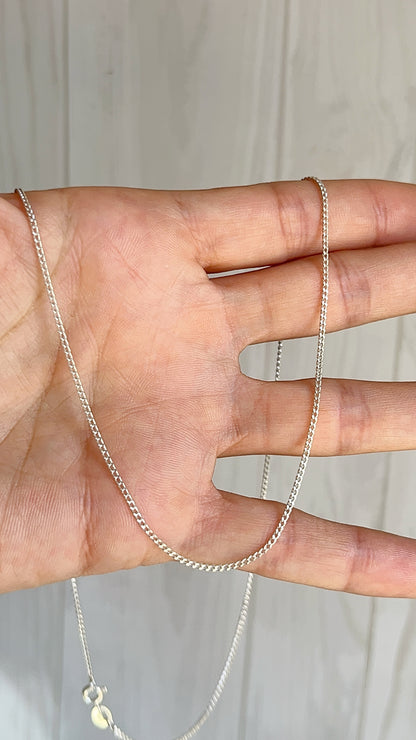 Cadena Tejido Grumett 50cm - Plata 925 Nacional