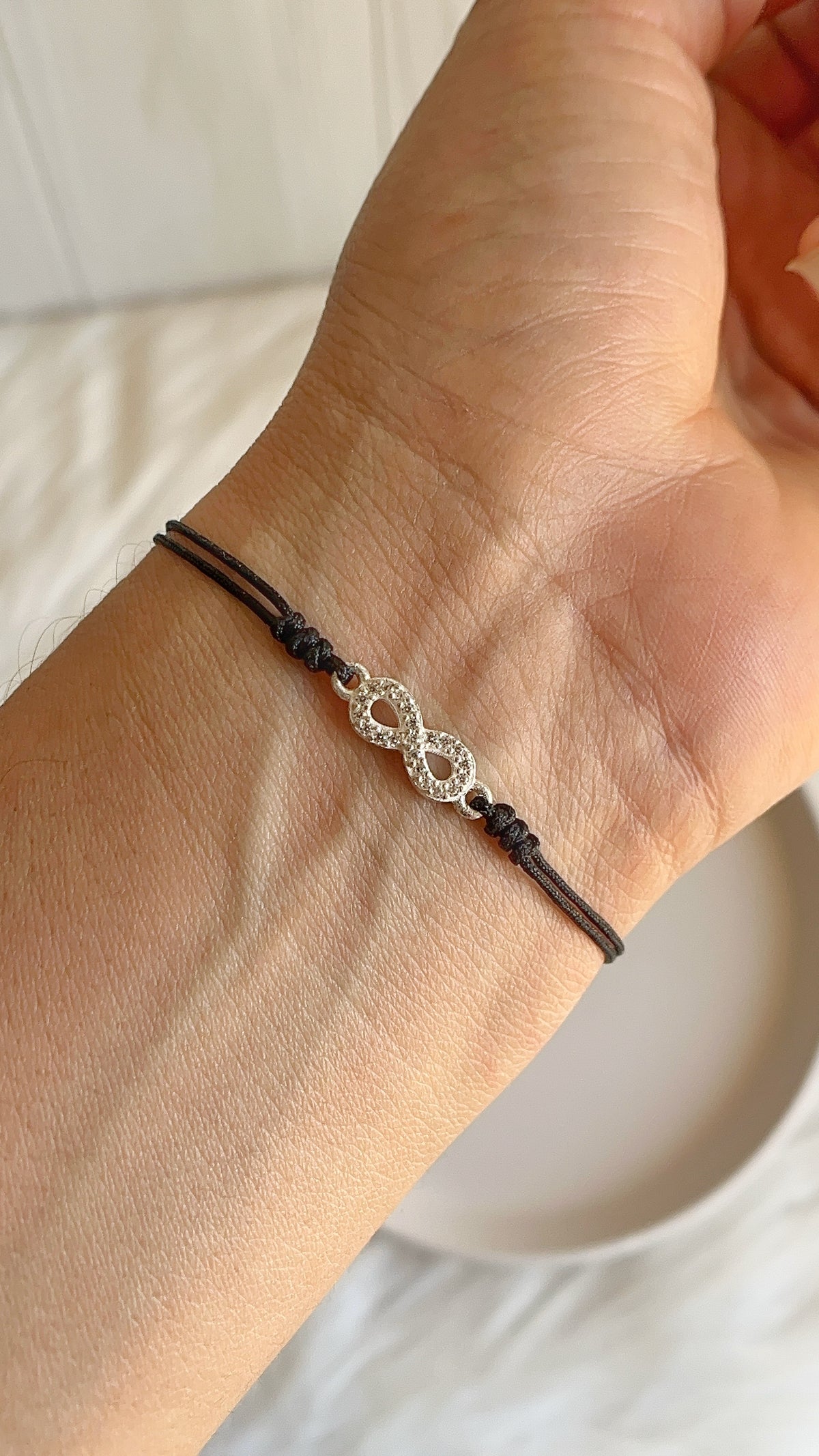 Pulsera Ajustable Infinito - Plata 925
