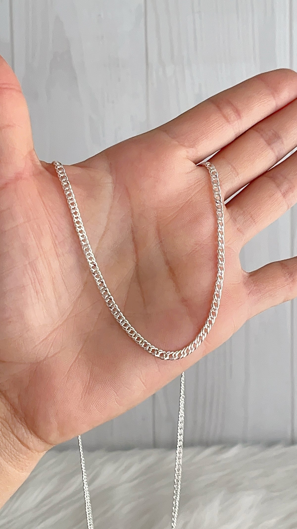 Cadena 45cm, 50cm, 60cm y 70cm Doble Grumet - Plata 925