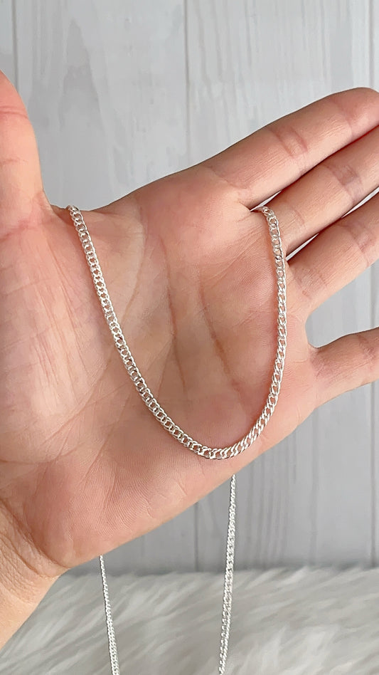 Cadena 45cm, 50cm, 60cm y 70cm Doble Grumet - Plata 925