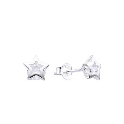 Zarcillos Estrellas - Plata 925