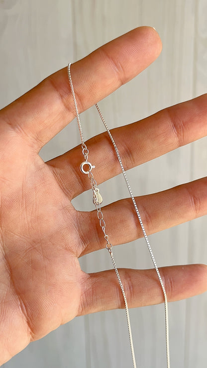Cadena Tejido Veneciana 45cm Ajustable - Plata 925