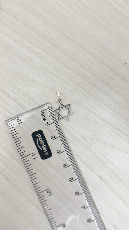 Dije Estrella de David 1,5cm - Plata 925