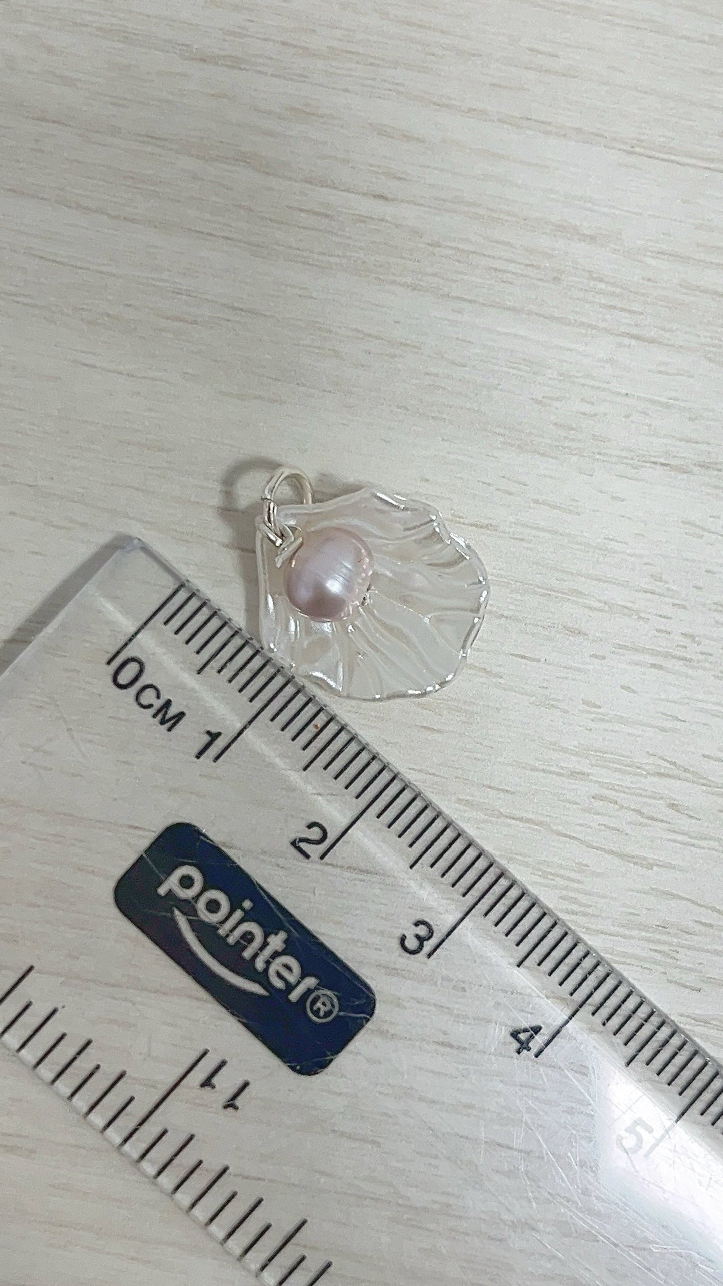 Dije Concha y Perla Plata 925