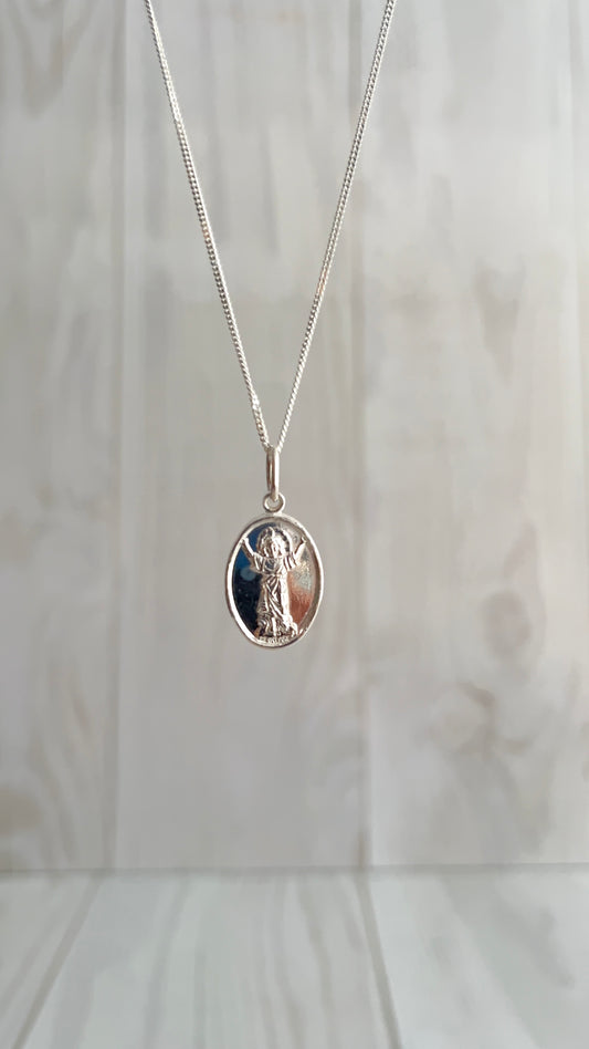 Cadena + Medallas Religiosas - Plata 925