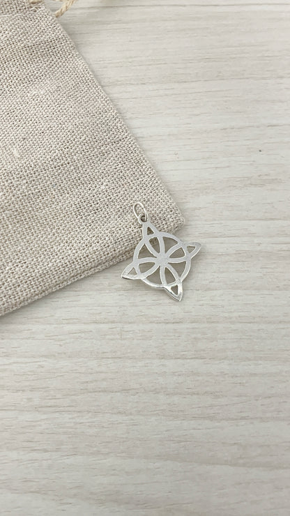 Dije Nudo de Bruja 2,2cm - Plata 925