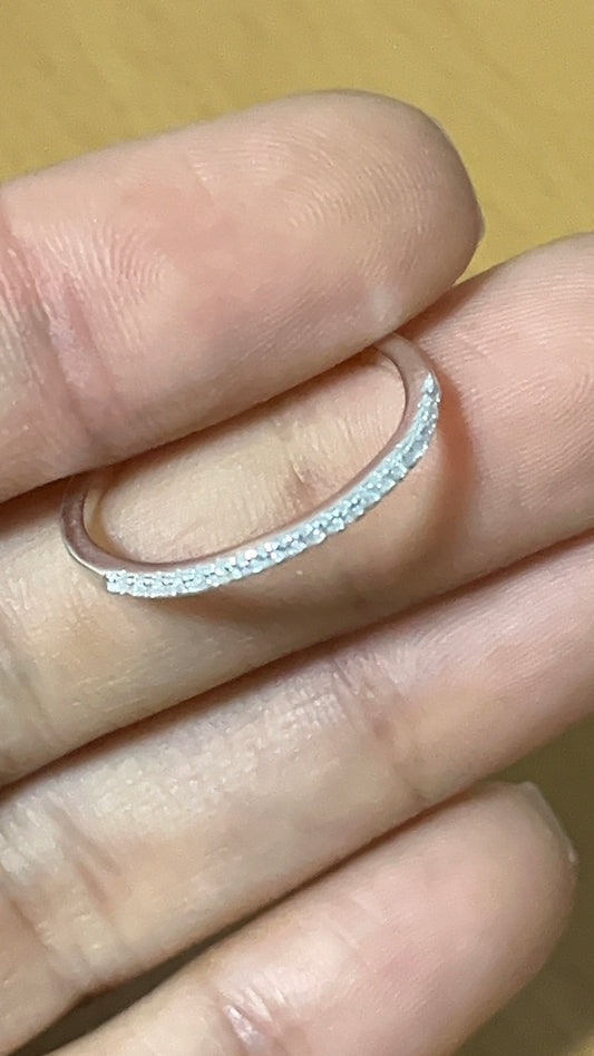 Anillo Cristales Plata 925