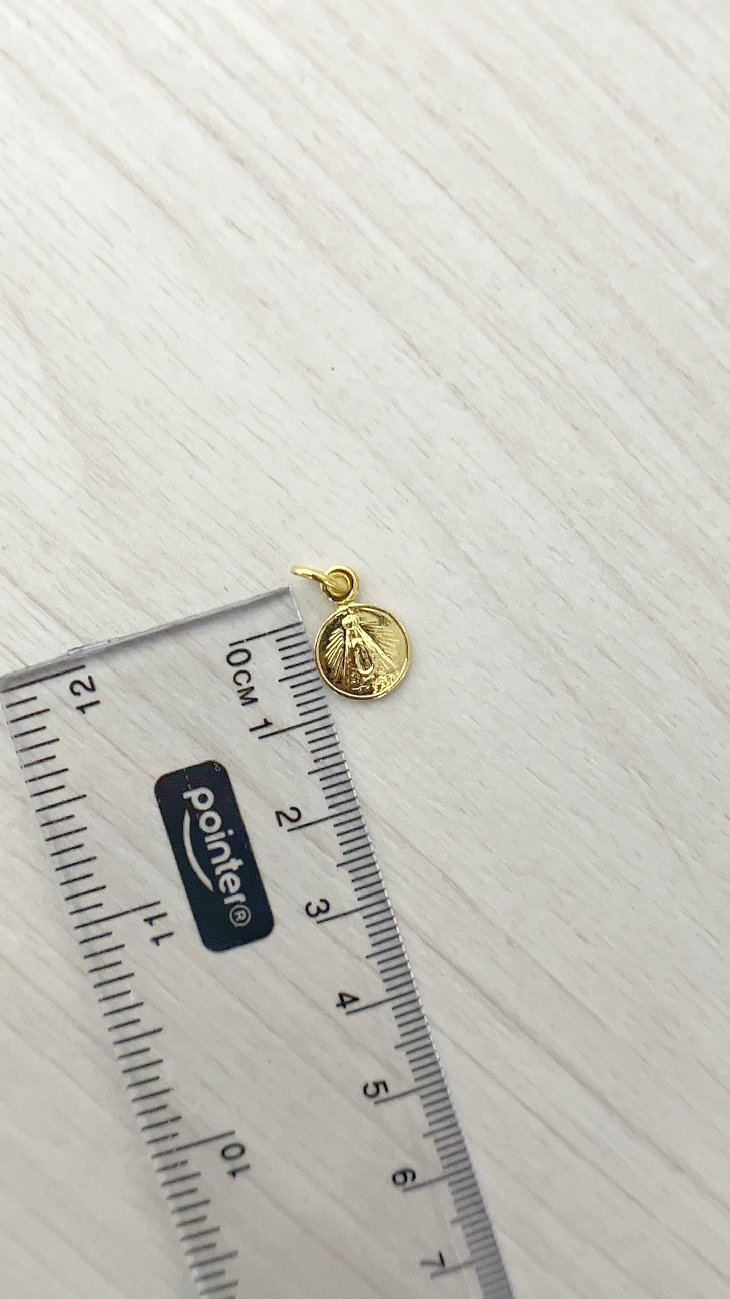 Dije Virgen Del Valle Plata 925 con Baño de Oro