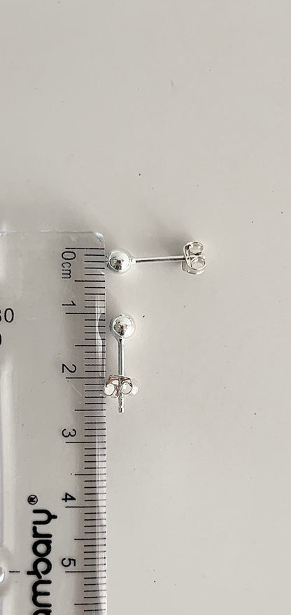 Zarcillos Bolas Lisas Plata 925