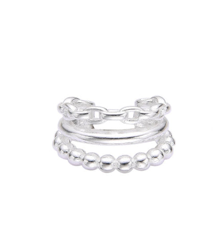Ear Cuff 3 en 1 Plata 925